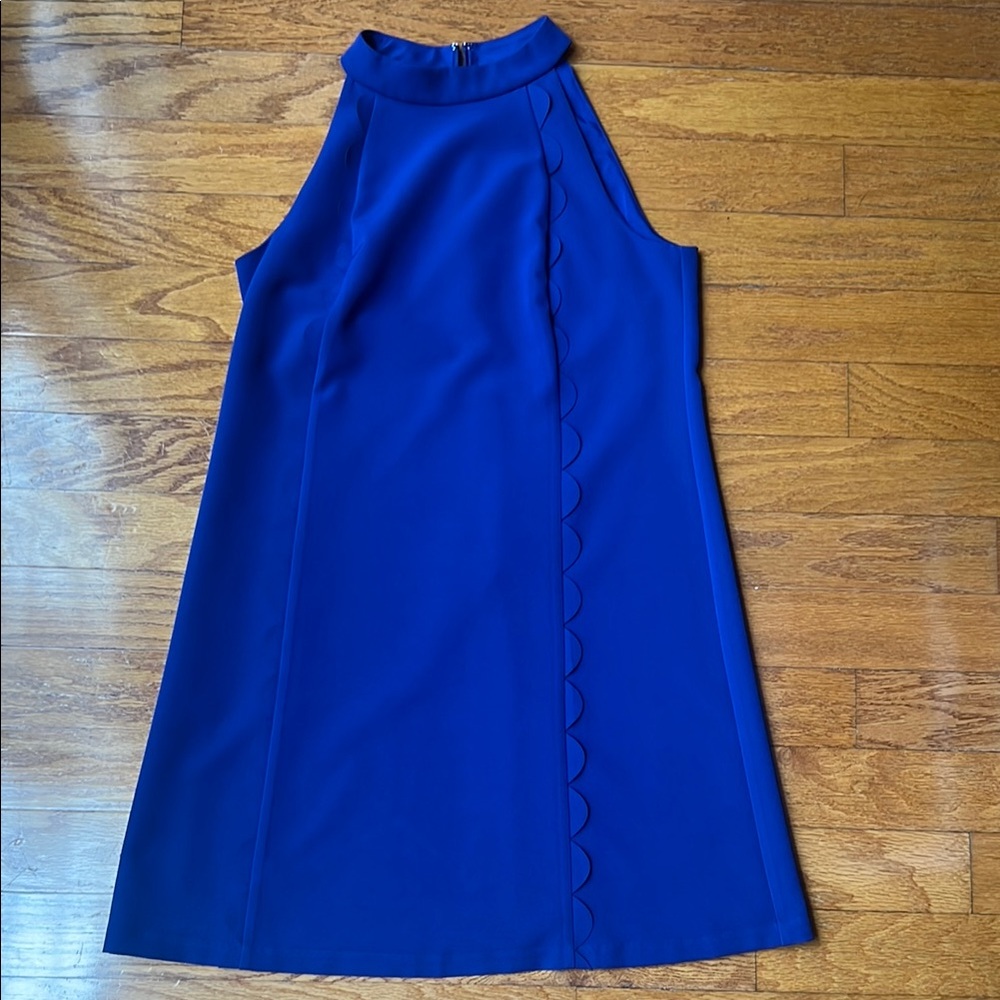 Vince Camuto Cobalt Blue Sleeveless A-Line Dress, Size 12